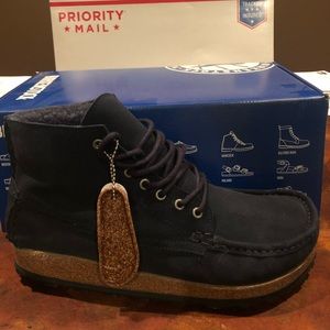 Birkenstock Marton Shearling navy asst new